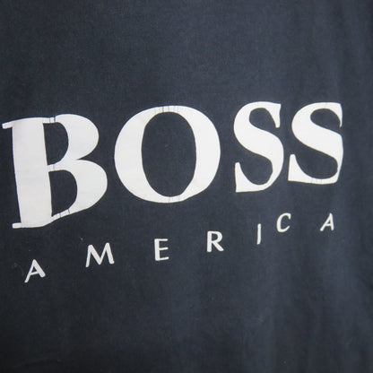 Y2K Boss America Black T Shirt Made in USA - Men's M