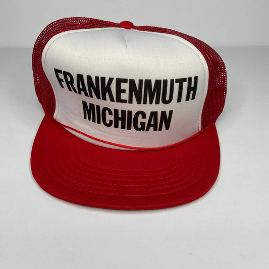 Vintage Frankenmuth Michigan Mesh Snapback Trucker Hat