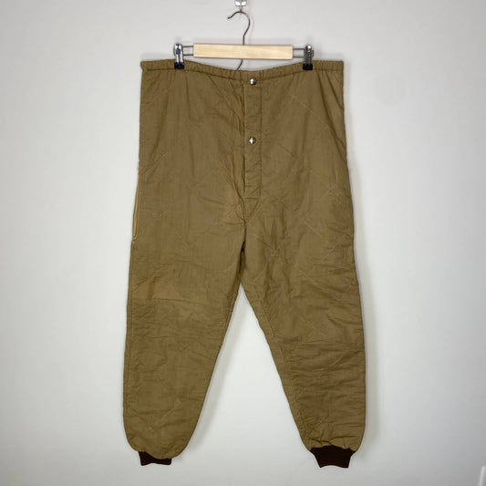 Vintage L.L. Bean Warm John's Wool Blend Insulated Pants - Men's Size Medium