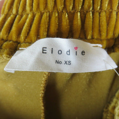 Elodie Gold Velvet Pants - Women's Size XS
