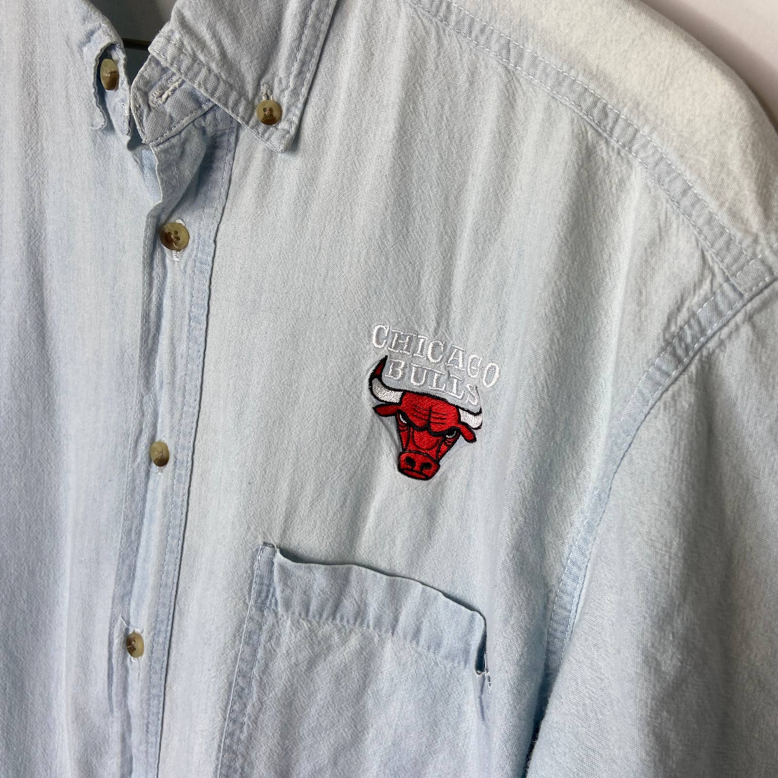 Chicago bulls best sale button up