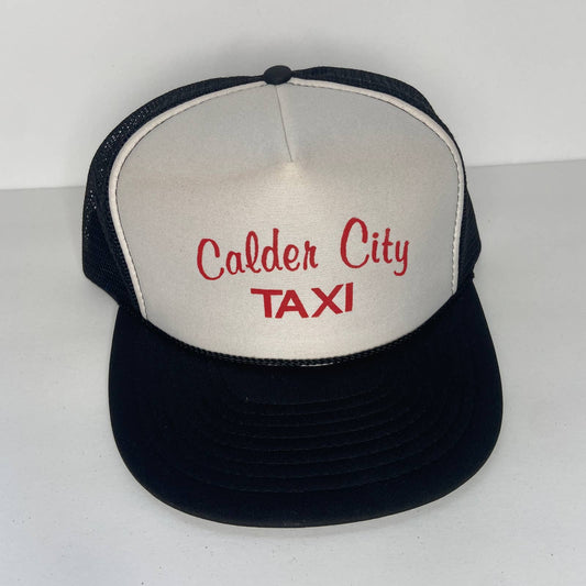 Vintage Calder City Taxi Mesh Snapback Trucker Hat