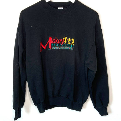 Vintage VelvaSheen Mickey Mouse Embroidered Sweatshirt - Adult Size Large