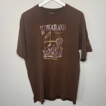 Wheatland Festival 40 Years 1974-2013 Short Sleeve T Shirt - Large